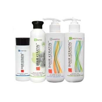 KIT keratina Ihair Keratin Grapes Set 4 produse KIT keratina Ihair Keratin Grapes Set 4 produse