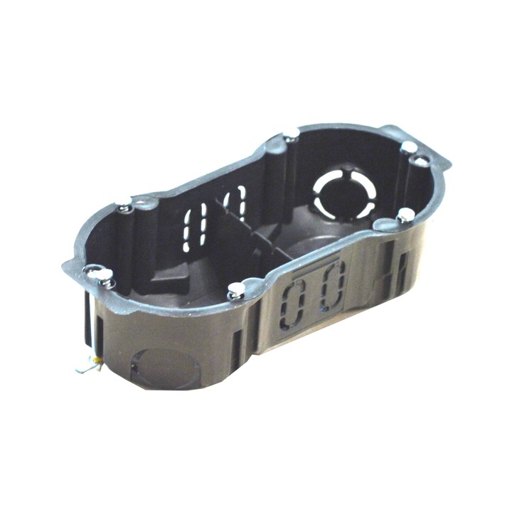 Doza Aparat Incastrata 2 Posturi Negru