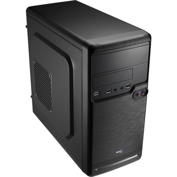 Carcasa Pc Aerocool Pgs Qs-182 Black, Usb3, Kensington Lock, Fara Sursa Carcasa Pc Aerocool Pgs Qs-182 Black, Usb3, Kensington Lock, Fara Sursa
