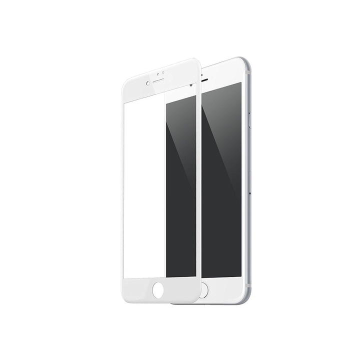 Стъклен протектор 5D Protect за Iphone 7 Plus / 8 Plus, Бял
