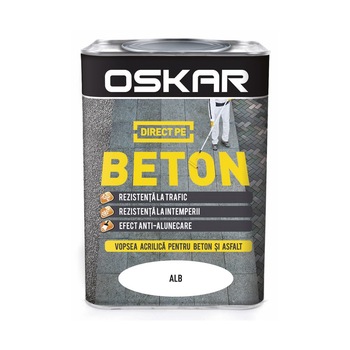 Vopsea Oskar Direct pe Beton Alb 0.75l Vopsea Oskar Direct pe Beton Alb 0.75l