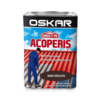 Vopsea Oskar Direct pe Acoperis Maro ciocolatiu 0.75l Vopsea Oskar Direct pe Acoperis Maro ciocolatiu 0.75l