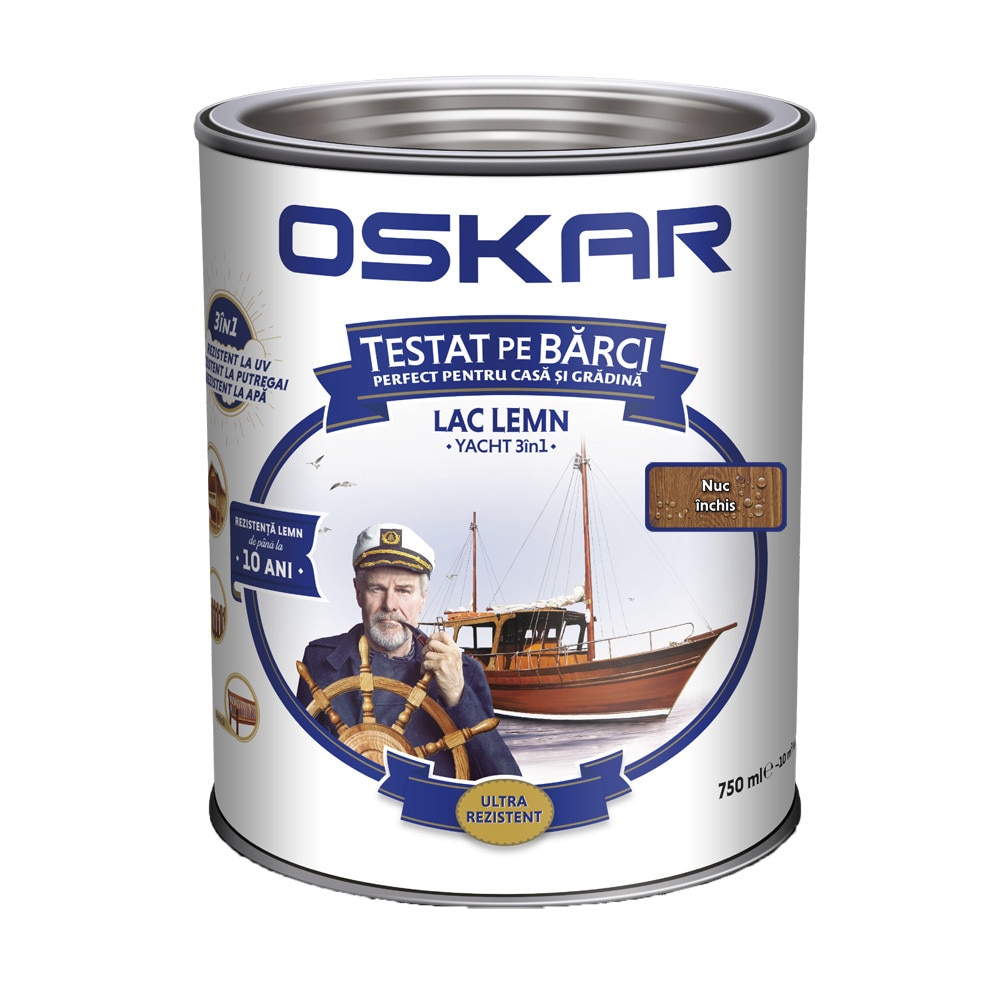 Lac pentru barci Oskar Yacht Nuc inchis 0.75l