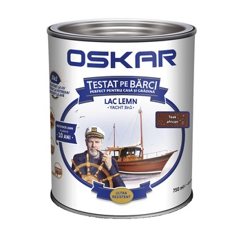Lac pentru barci Oskar Yacht Teak african 0.75l Lac pentru barci Oskar Yacht Teak african 0.75l