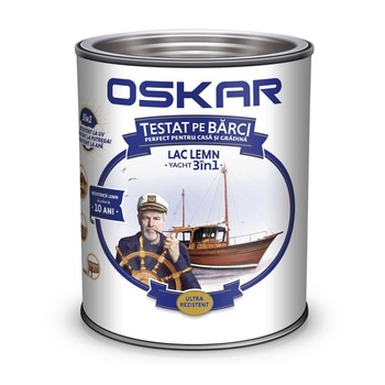Lac pentru lemn Oskar Yacht 3 in 1, pentru exterior, castan 2.5L Lac pentru lemn Oskar Yacht 3 in 1, pentru exterior, castan 2.5L