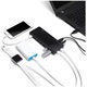 HUB USB TP-LINK UH720, 7 porturi USB 3.0, 2 porturi Fast Charging Port, cablu 1 m, negru