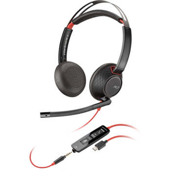 Casca Call Center Plantronics Blackwire 5220, C5220, USB-A, Binaural Casca Call Center Plantronics Blackwire 5220, C5220, USB-A, Binaural