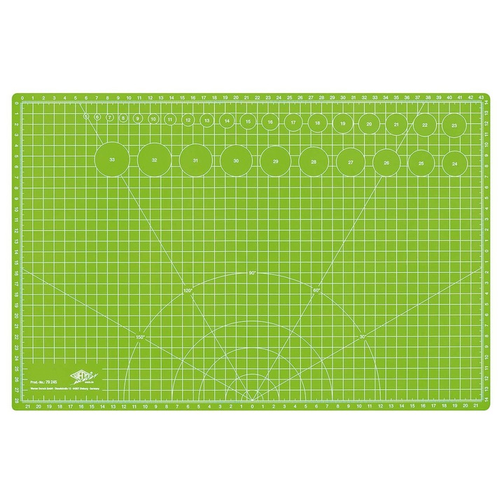 Planseta de taiere Wedo A3 -45X30 cm-cu 2 fete-vernil