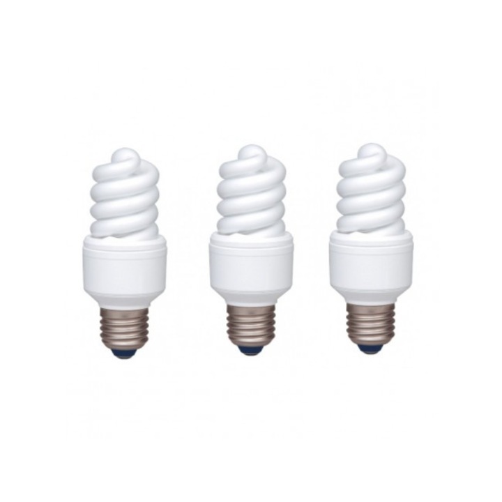 Икономична крушка Panasonic, мощност на лампата 13W, еквивалент на нажежаема жичка 60W, EFD13E282V, пакет 3 бр.