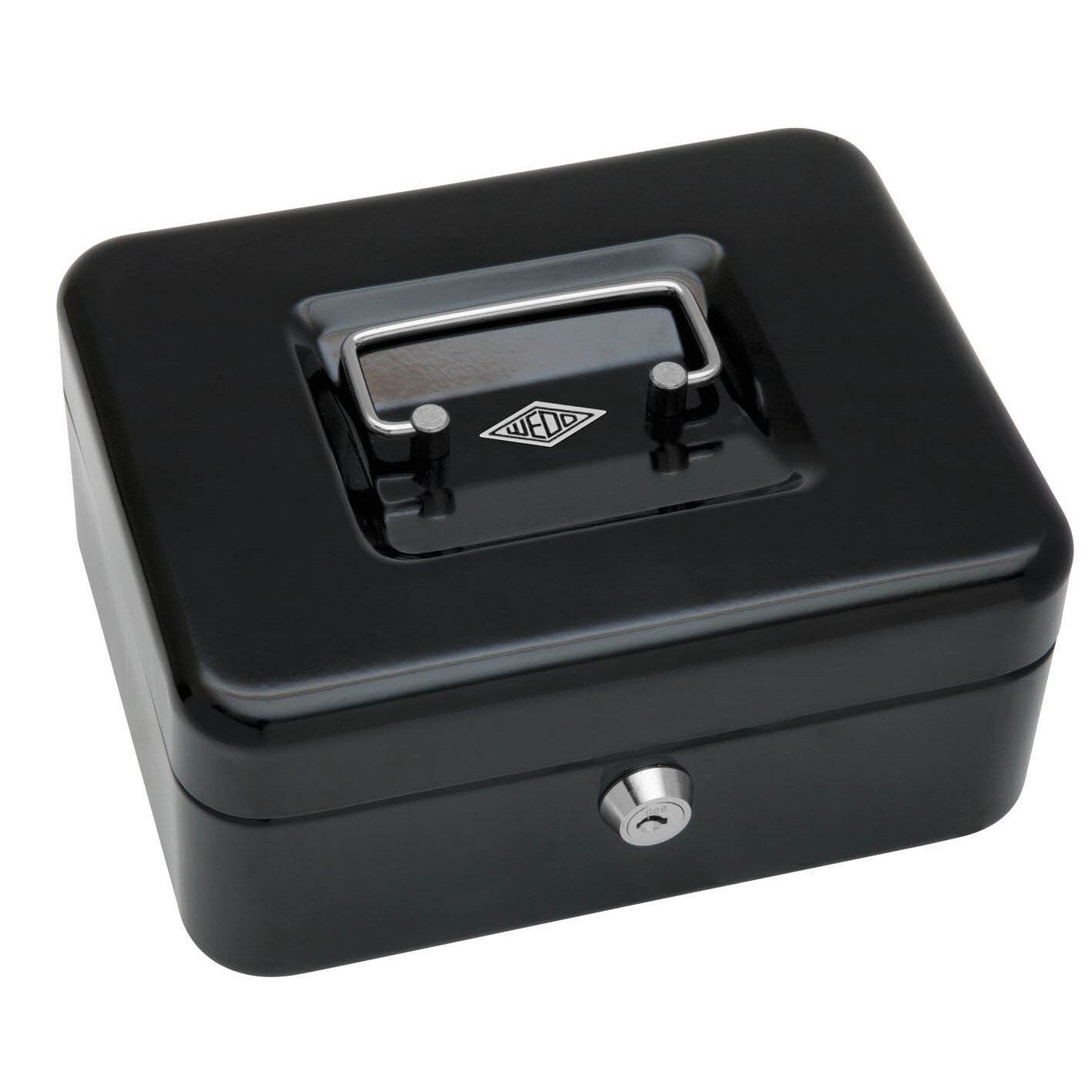 Caseta metalica pentru bani Wedo-20x16x 9 cm-neagra