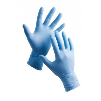 Manusi Examinare Ambulex Nitril Albastre, L, 100 buc/set Manusi Examinare Ambulex Nitril Albastre, L, 100 buc/set