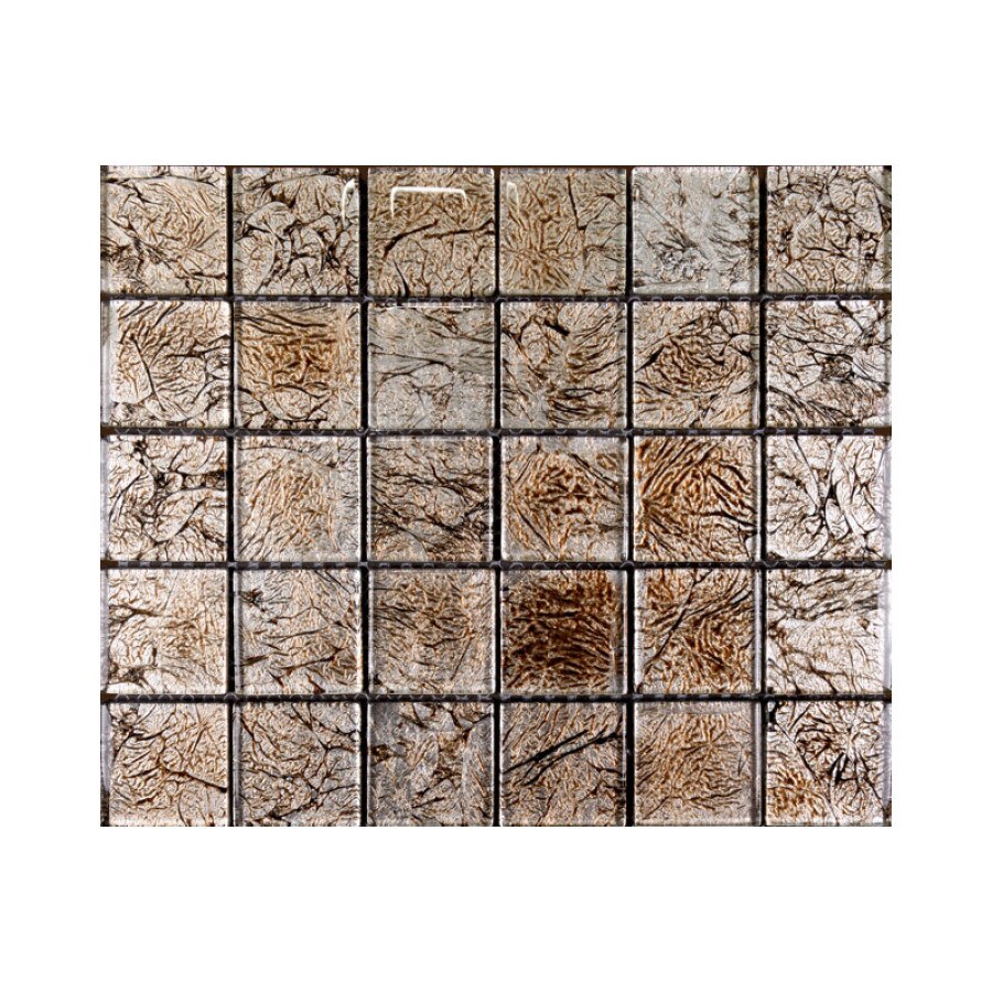 Mozaic Sticla decorativ cu fundal metalic XX-025 - 1 mp