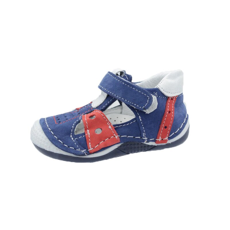 Pantofi ortopedici din piele baieti Small Foot POSF4, Bleumarin , 18