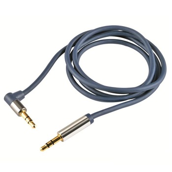 Cablu audio, jack tata pipa 3.5 mm la jack tata 3.5 mm, aurit, 1 m Cablu audio, jack tata pipa 3.5 mm la jack tata 3.5 mm, aurit, 1 m