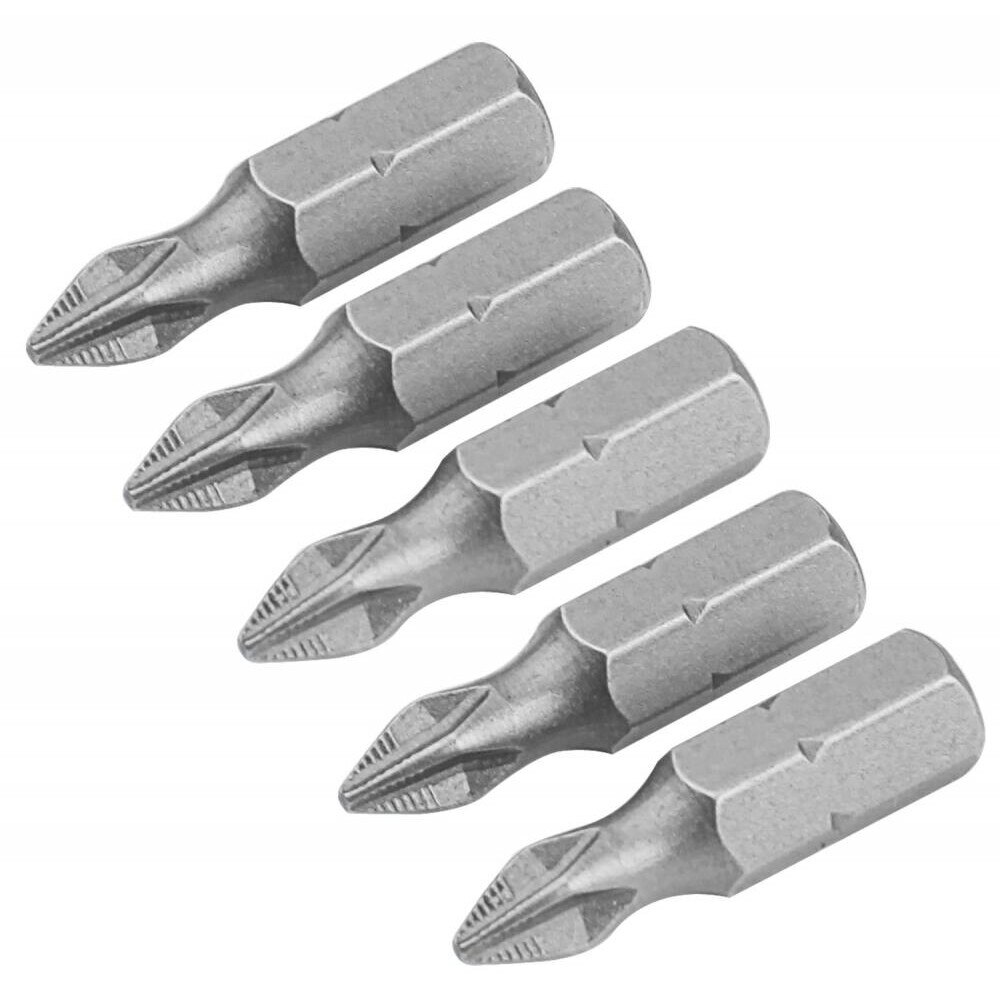 Set de varfuri de surubelnita din 5 bucati, PH2 25 mm, S2, Industrial