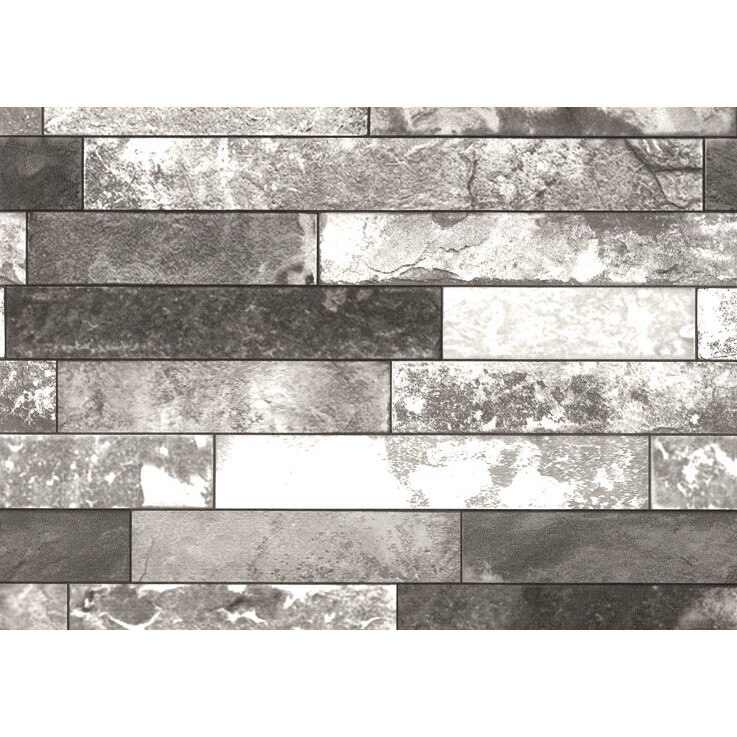 Tapet DEGRETS 206-01 simplex Piatra 3D gri, 0.53m x 10.05m, 5.3 mp