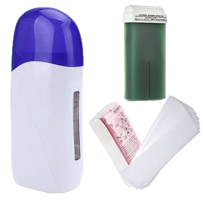 Kit epilare complet cu rezerva ceara corofila si benzi