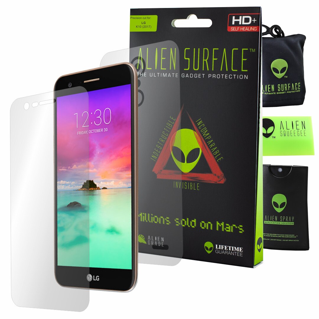 Folie Alien Surface HD, LG K10 (2017), protectie ecran, spate