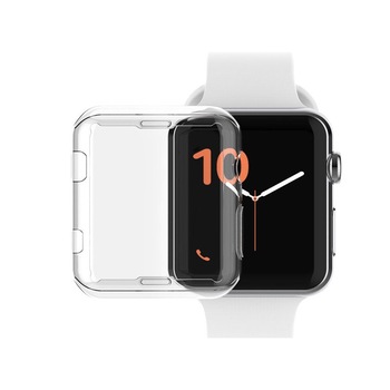 Husa Full Body, Apple Watch 38 mm Seria 1, Silicon, Transparent Husa Full Body, Apple Watch 38 mm Seria 1, Silicon, Transparent