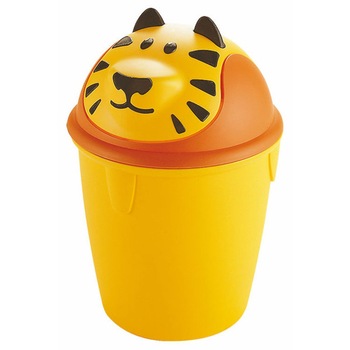 Cos din plastic pentru gunoi, Curver, Galben, 12 L, 155181 Cos din plastic pentru gunoi, Curver, Galben, 12 L, 155181