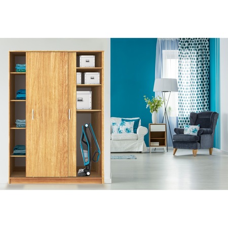 Aspirator vertical 2 in 1 Dual Force Cyclonic Rowenta RH6751WO, 21.6 V, 2 viteze, Autonomie 45 min, Recipient 0.6 l, Albastru/Negru