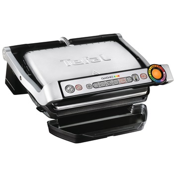 Gratar electric Tefal Optigrill+ Wafles GC716D12, 2000 W, 6 programe, Indicator pentru nivelul de gatire, Placi detasabile, Accesoriu pentru gofre, Negru/Argintiu Gratar electric Tefal Optigrill+ Wafles GC716D12, 2000 W, 6 programe, Indicator pentru nivelul de gatire, Placi detasabile, Accesoriu pentru gofre, Negru/Argintiu