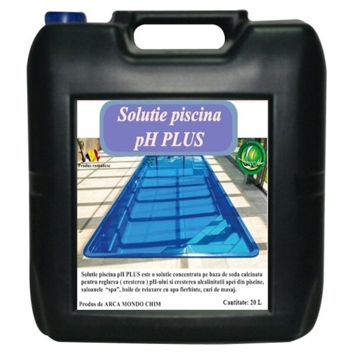 Solutie piscina pH PLUS Arca Lux, Bidon 20L
