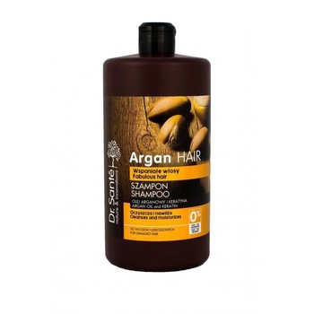 Sampon hidratant fara SLS pentru par deteriorat cu ulei de argan si keratina, Dr. Sante, 1000 ml Sampon hidratant fara SLS pentru par deteriorat cu ulei de argan si keratina, Dr. Sante, 1000 ml