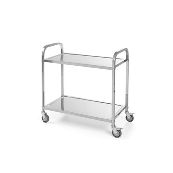 Carucior depozitare si debarasare din inox cu 2 rafturi, Revolution by Hendi, sarcina un raft 75 kg, 4 roti pivotante, dimensiuni 85X45X(H)90 cm Carucior depozitare si debarasare din inox cu 2 rafturi, Revolution by Hendi, sarcina un raft 75 kg, 4 roti pivotante, dimensiuni 85X45X(H)90 cm
