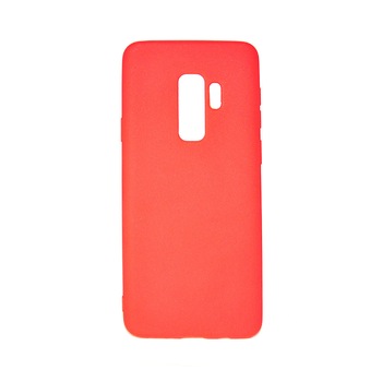 Husa silicon Procell Silky pentru Samsung Galaxy S9 Plus G965, Rosu Husa silicon Procell Silky pentru Samsung Galaxy S9 Plus G965, Rosu