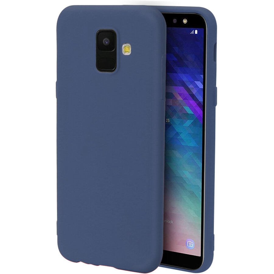 Husa silicon Just Must Candy pentru Samsung Galaxy A6 2018, Albastru