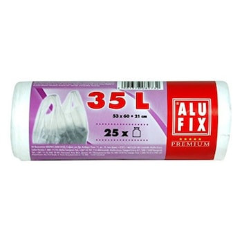 Saci menajeri albi AluFix Premium 35l 53cmx60cm 25buc Saci menajeri albi AluFix Premium 35l 53cmx60cm 25buc