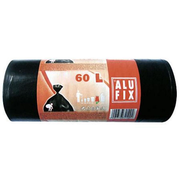 Rola 20 Saci Menajeri Alufix Economy, 60 L, 59x72 cm, Sac Menajer, Saci Menajeri, Sac Gunoi, Saci Gunoi, Sac Menajer, Sac Menajer Alufix, Sac Menajer la Rola, Rola de Saci Menajeri