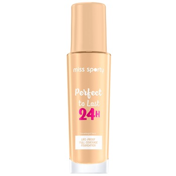 Fond de ten Miss Sporty Perfect to Last 24H 200 Beige, 30 ml Fond de ten Miss Sporty Perfect to Last 24H 200 Beige, 30 ml