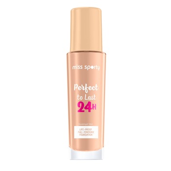 Fond de ten Miss Sporty Perfect to Last 24H 201 Golden Beige, 30 ml Fond de ten Miss Sporty Perfect to Last 24H 201 Golden Beige, 30 ml