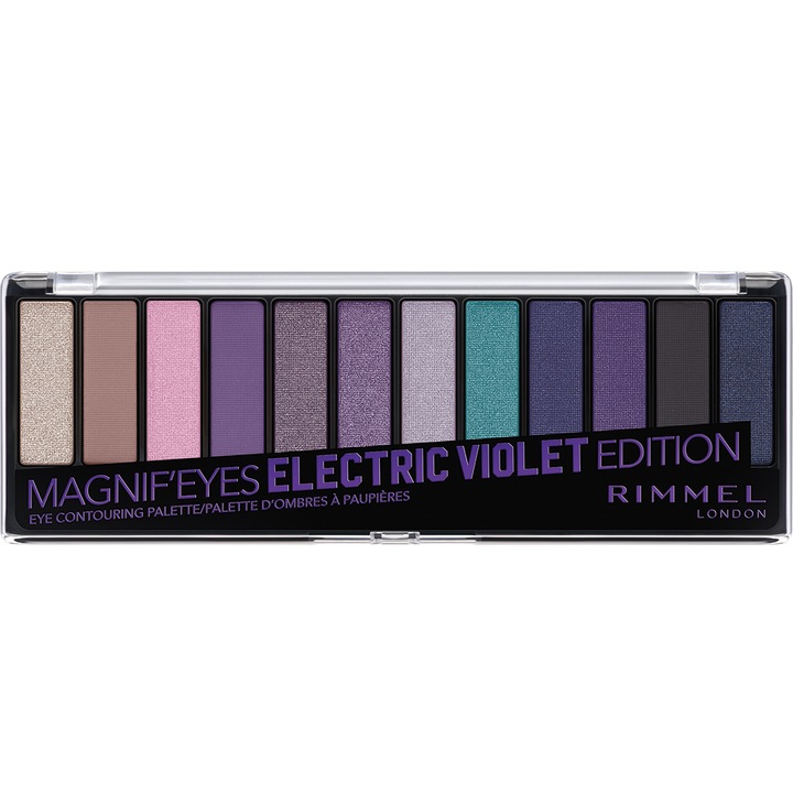 Paleta de farduri Rimmel Magnif'Eyes, Ultraviolet Edition