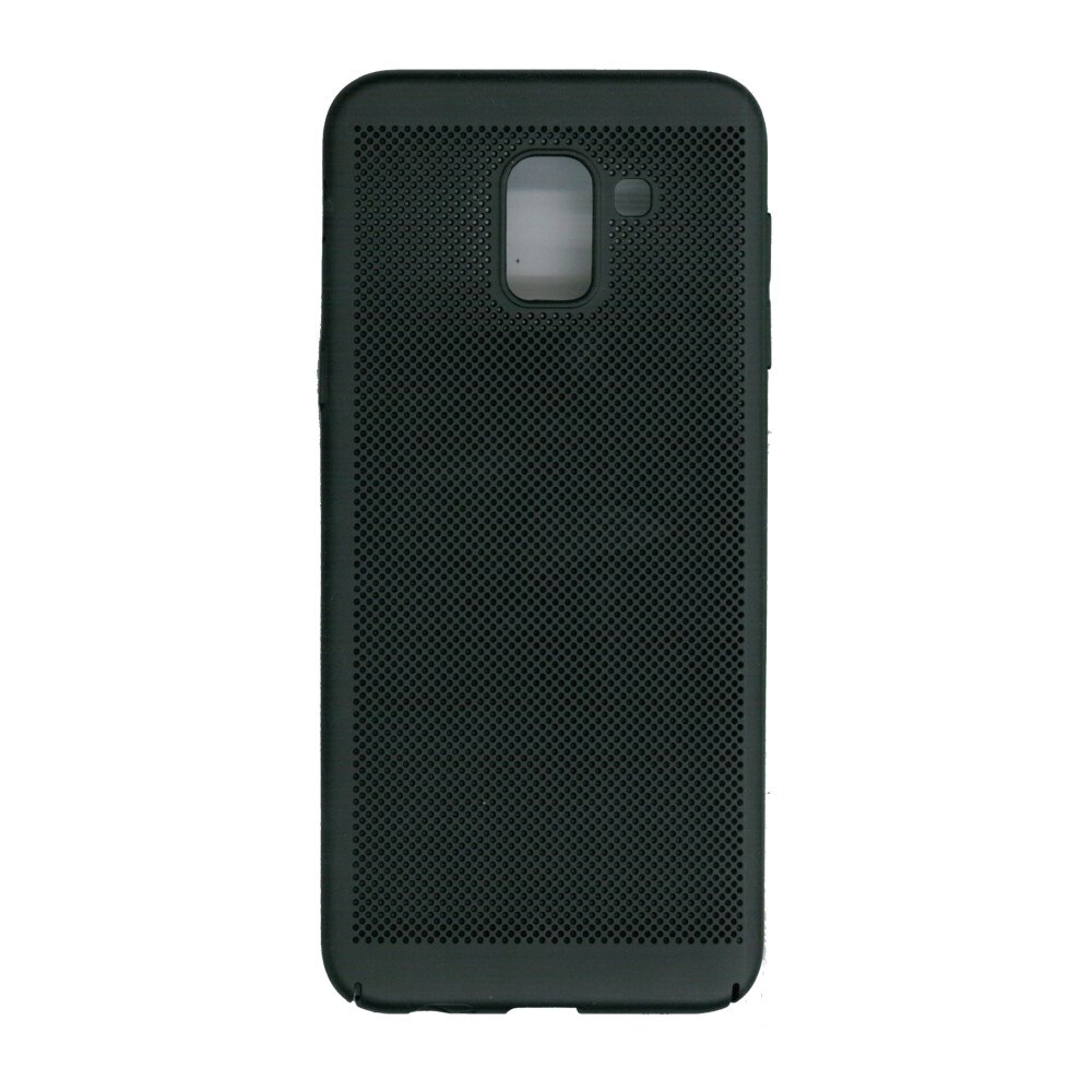 Husa de protectie spate, EuroCell Air, cu perforatii pentru Samsung Galaxy J6 2018, negru