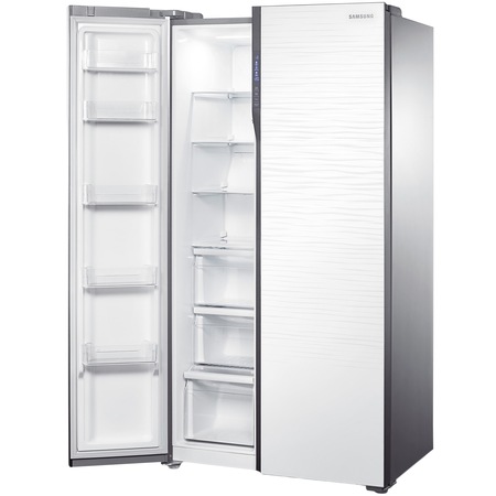 Side by side Samsung RS552NRUA1J, 538 l, Clasa A+, Full No Frost, Twin Cooling, Compresor Digital Invertor, H 179 cm, Alb