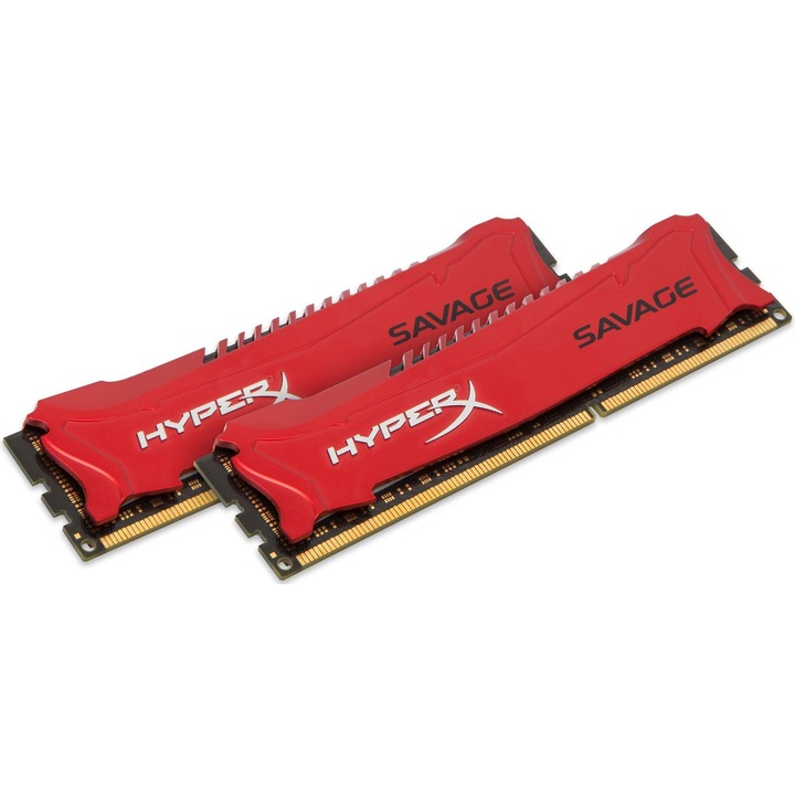 Kingston HyperX Savage Memória, 8GB (2x4GB), DIMM, DDR3, 2400MHz, CL11, 1.65V