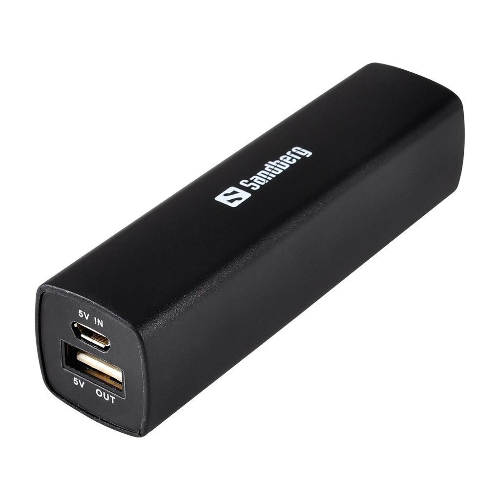 Acumulator extern Power bank, 2200 mAh, negru