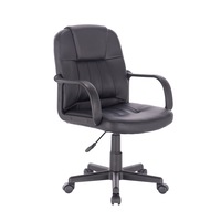 Scaun de birou COOPER, Negru, Piele ecologica