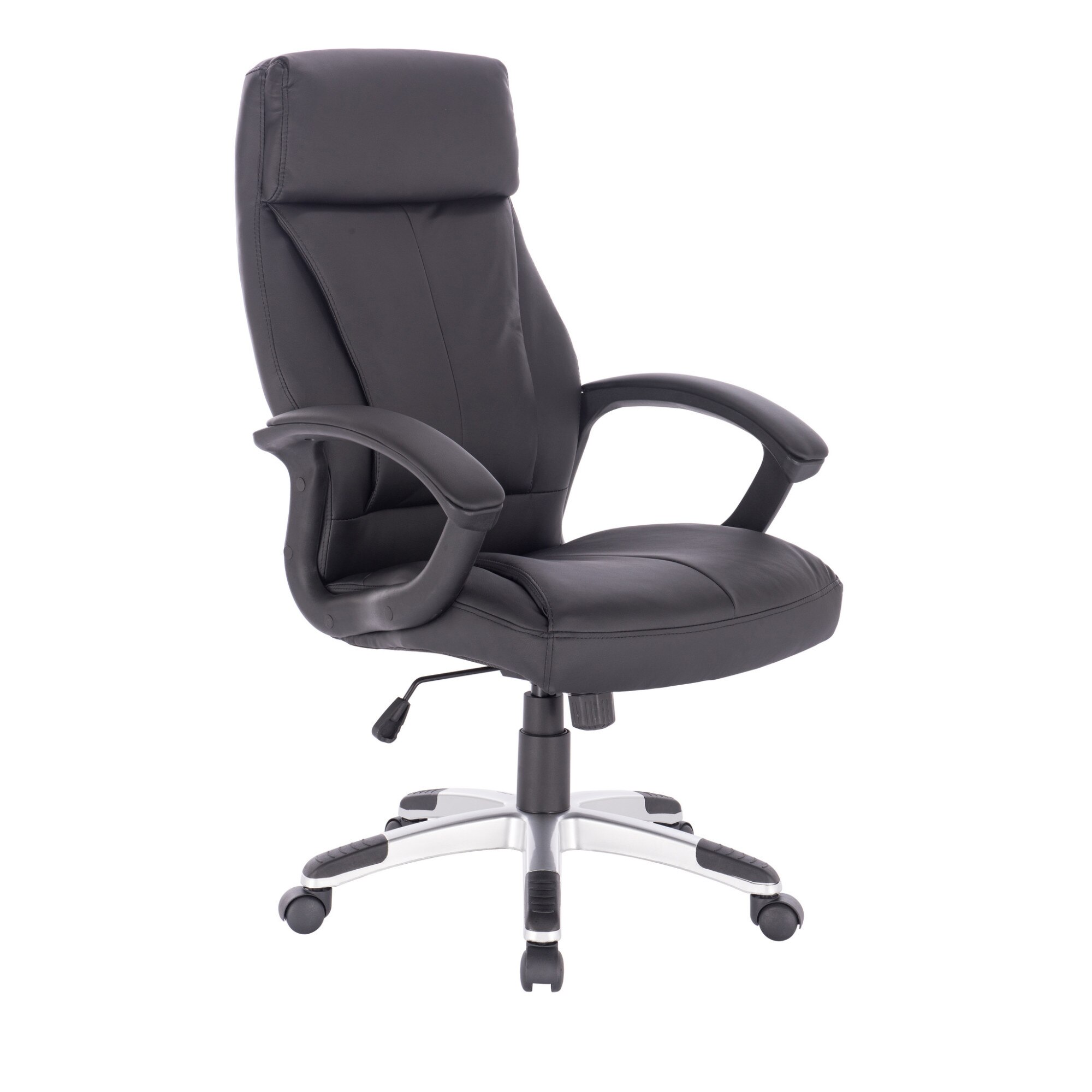 Scaun directorial MARC, Negru, Piele ecologica