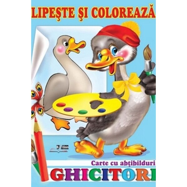 Ghicitori-Carte cu abtibilduri - Gasca. Titus Stirbu