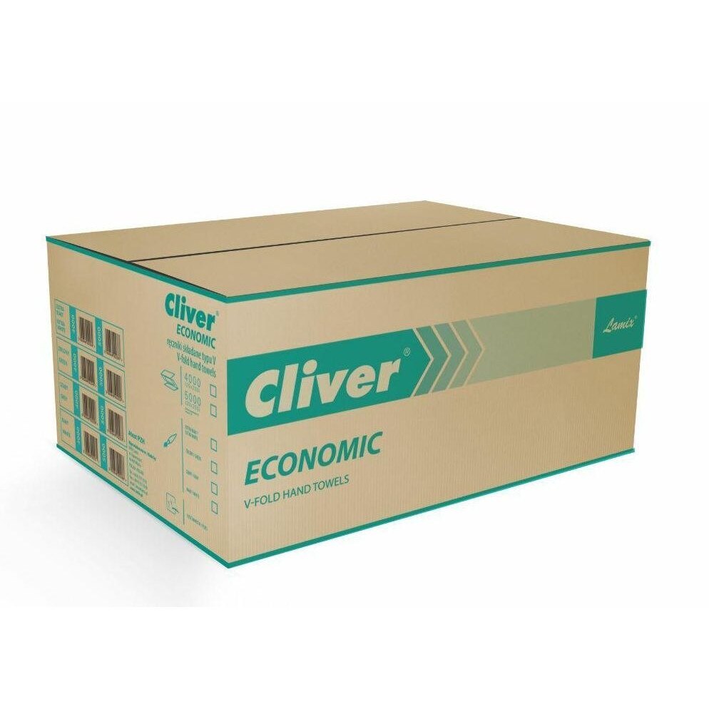 Hartie igienica Cliver, 2 straturi, 8 role