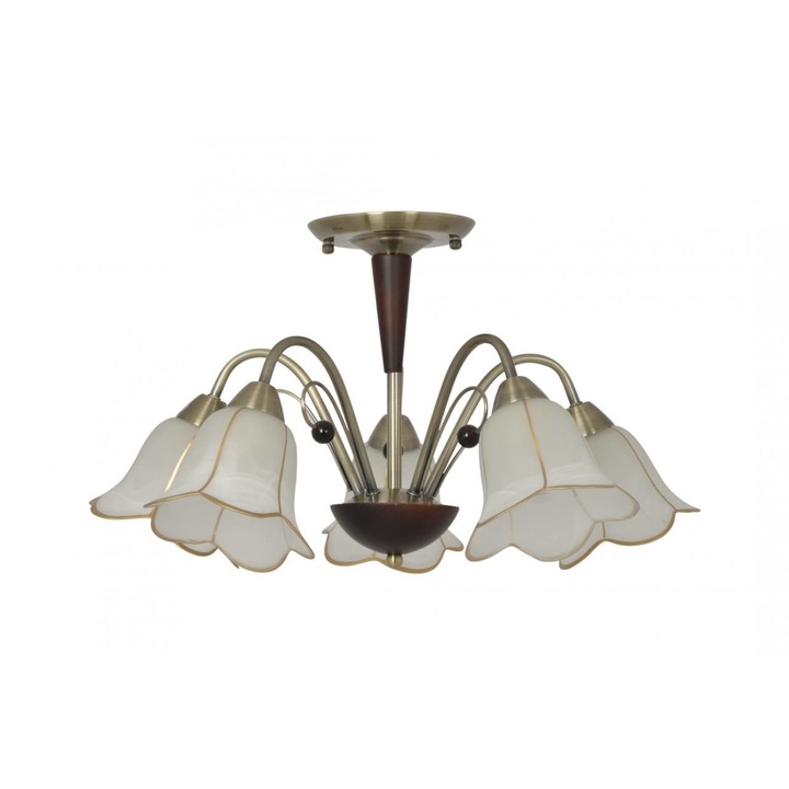 Lustra Klausen, Model Giulia, 5 x E14, Maro/Alb