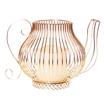 Felinar decorativ cu leduri, TAYE, realizat din otel, 17 cm Felinar decorativ cu leduri, TAYE, realizat din otel, 17 cm