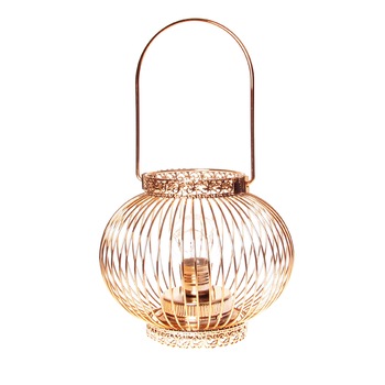 Felinar decorativ cu leduri, TOFA, realizat din otel, 17 cm Felinar decorativ cu leduri, TOFA, realizat din otel, 17 cm