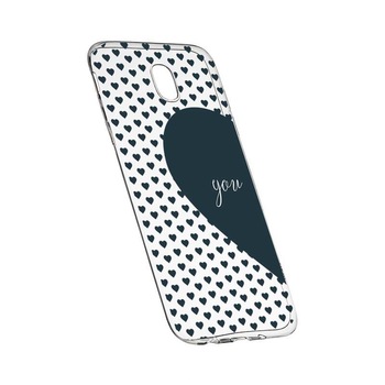Husa Silicon, Transparent, Slim, Love Me + You, 101, Samsung Galaxy J7 2017 Husa Silicon, Transparent, Slim, Love Me + You, 101, Samsung Galaxy J7 2017