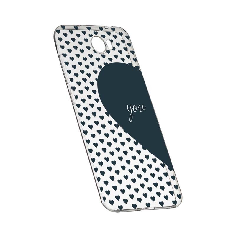 Husa Silicon, Transparent, Slim, Love Me + You, 101, Huawei Y7 / Enjoy 7 Plus / Nova Lite Plus 2017