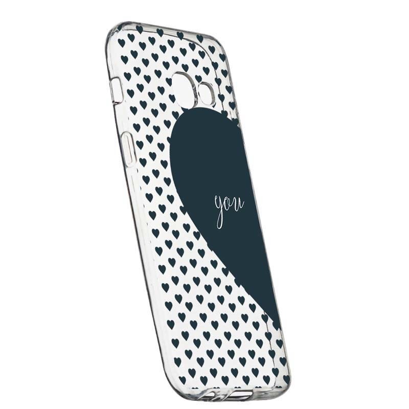 Husa Silicon, Transparent, Slim, Love Me + You, 101, Samsung Galaxy A5 2016